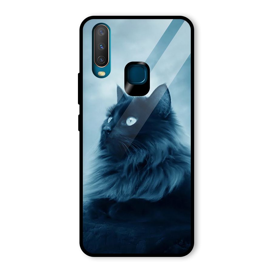 Wild Forest Cat Glass Back Case for Vivo Y15