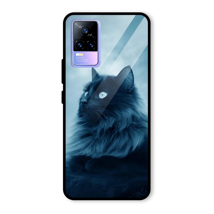 Wild Forest Cat Glass Back Case for Vivo Y73