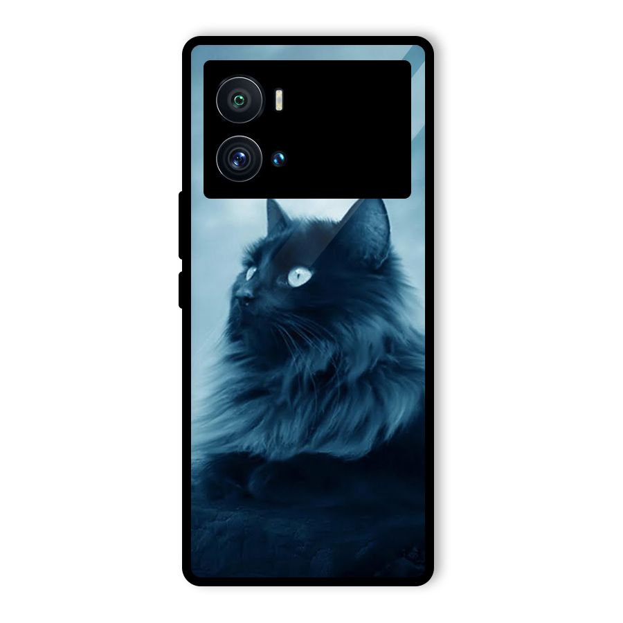 Wild Forest Cat Glass Back Case for Vivo iQOO 9 Pro