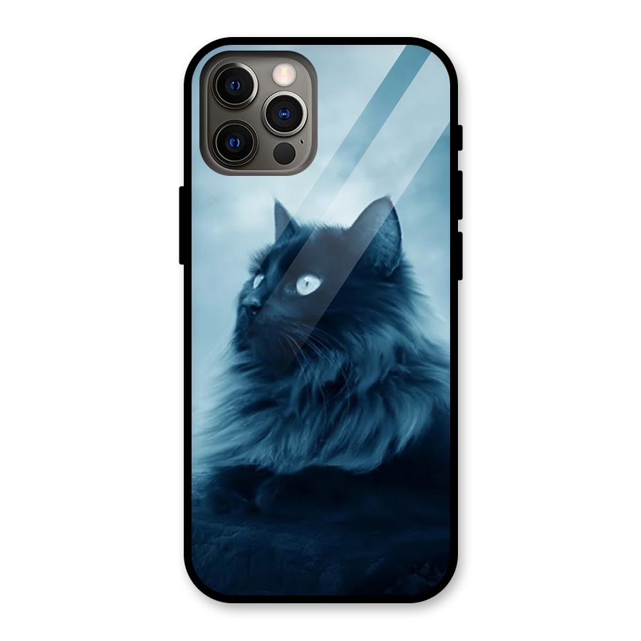 Wild Forest Cat Glass Back Case for iPhone 12 Pro
