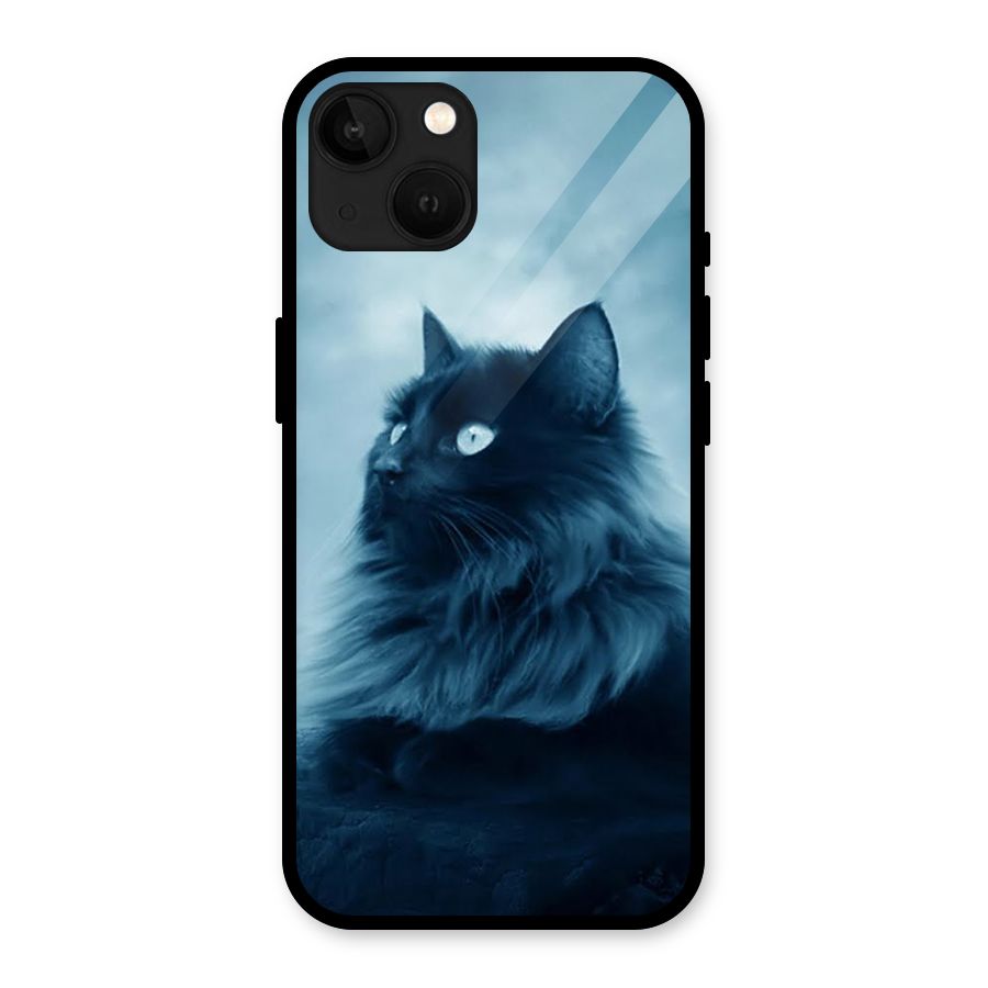 Wild Forest Cat Glass Back Case for iPhone 13