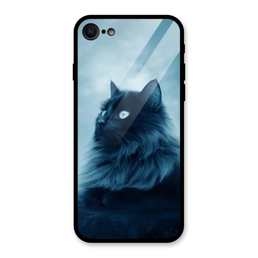 Wild Forest Cat Glass Back Case for iPhone SE 2022