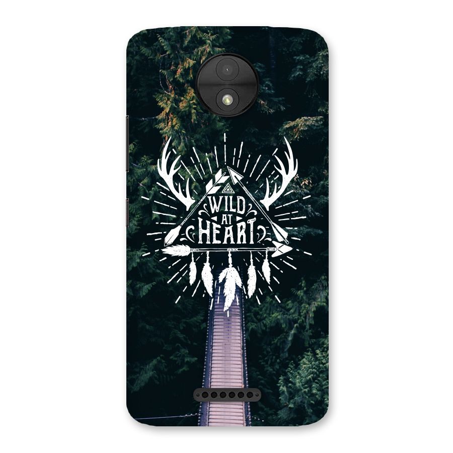 Wild Heart Back Case for Moto C