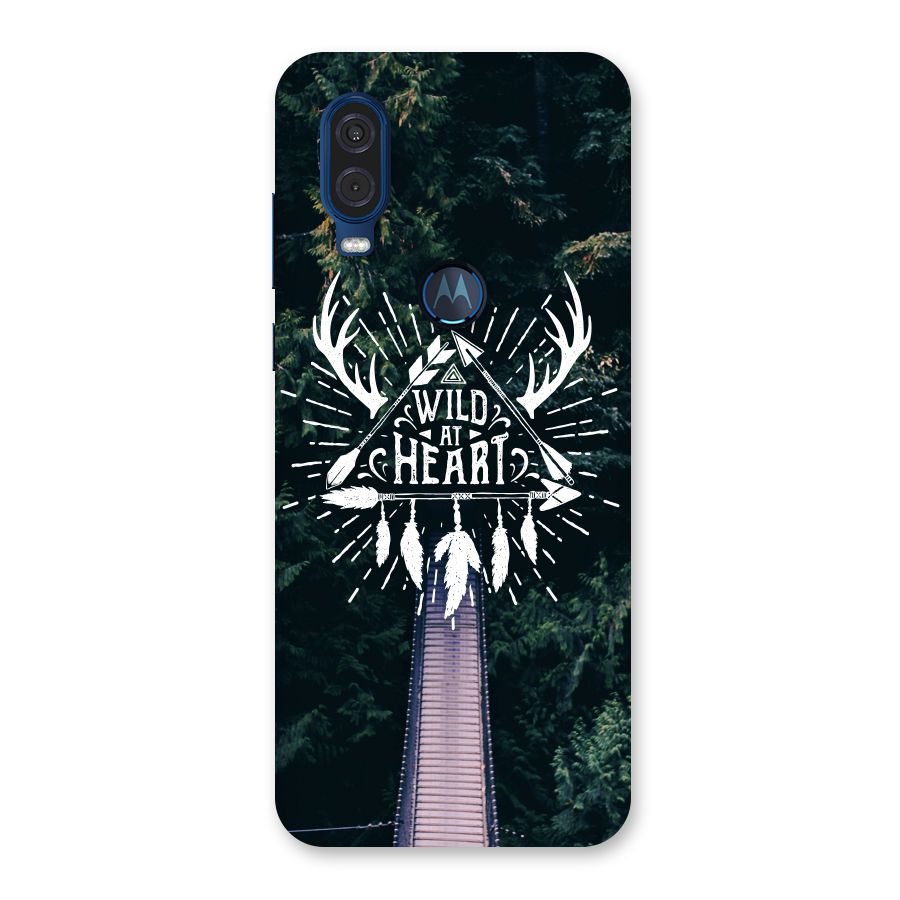 Wild Heart Back Case for Motorola One Vision
