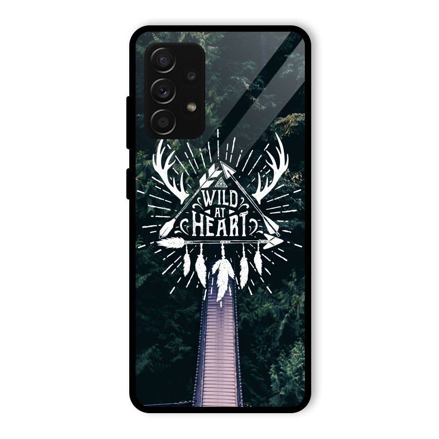 Wild Heart Glass Back Case for Galaxy A53 5G