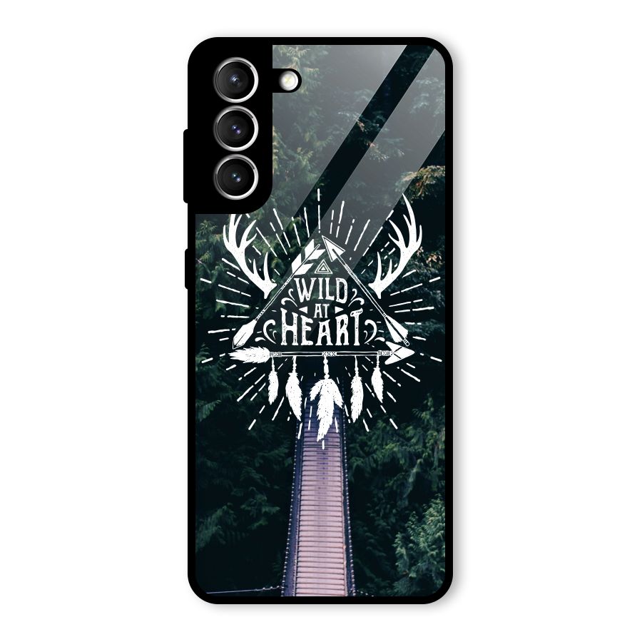 Wild Heart Glass Back Case for Galaxy S21 5G