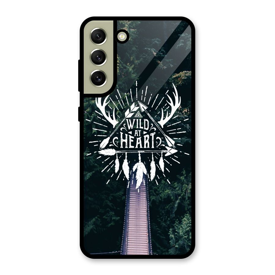 Wild Heart Glass Back Case for Galaxy S21 FE 5G