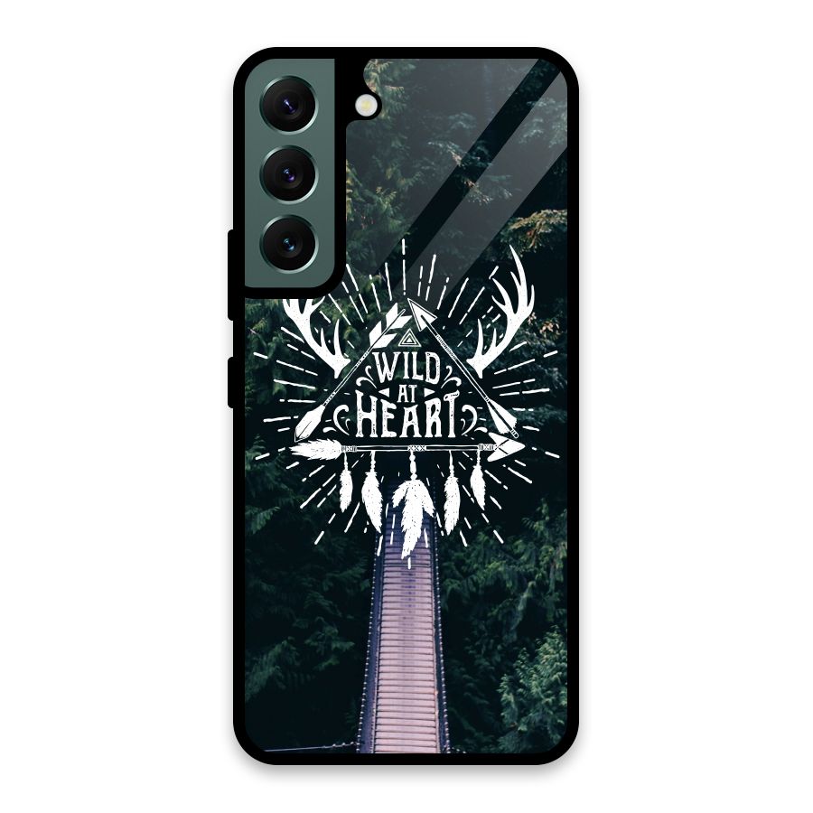 Wild Heart Glass Back Case for Galaxy S22 5G