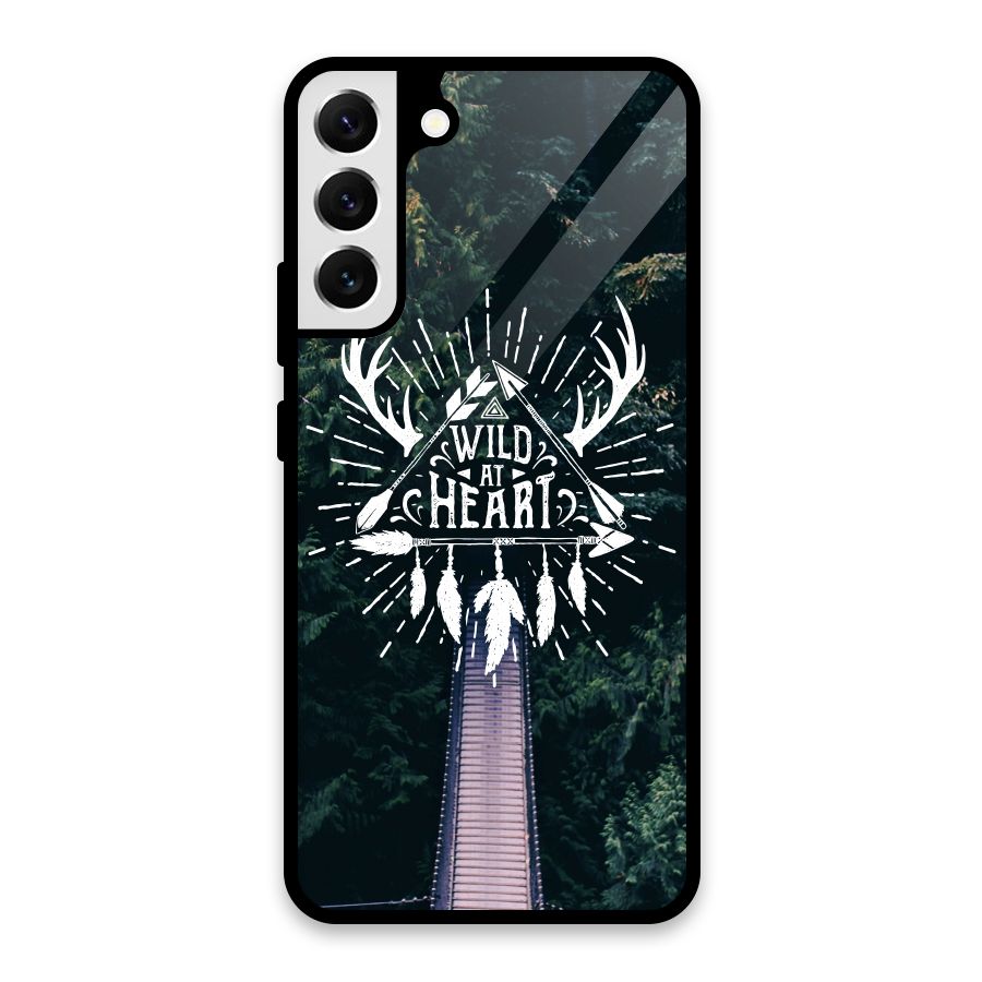 Wild Heart Glass Back Case for Galaxy S22 Plus 5G