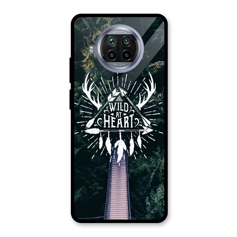 Wild Heart Glass Back Case for Mi 10i