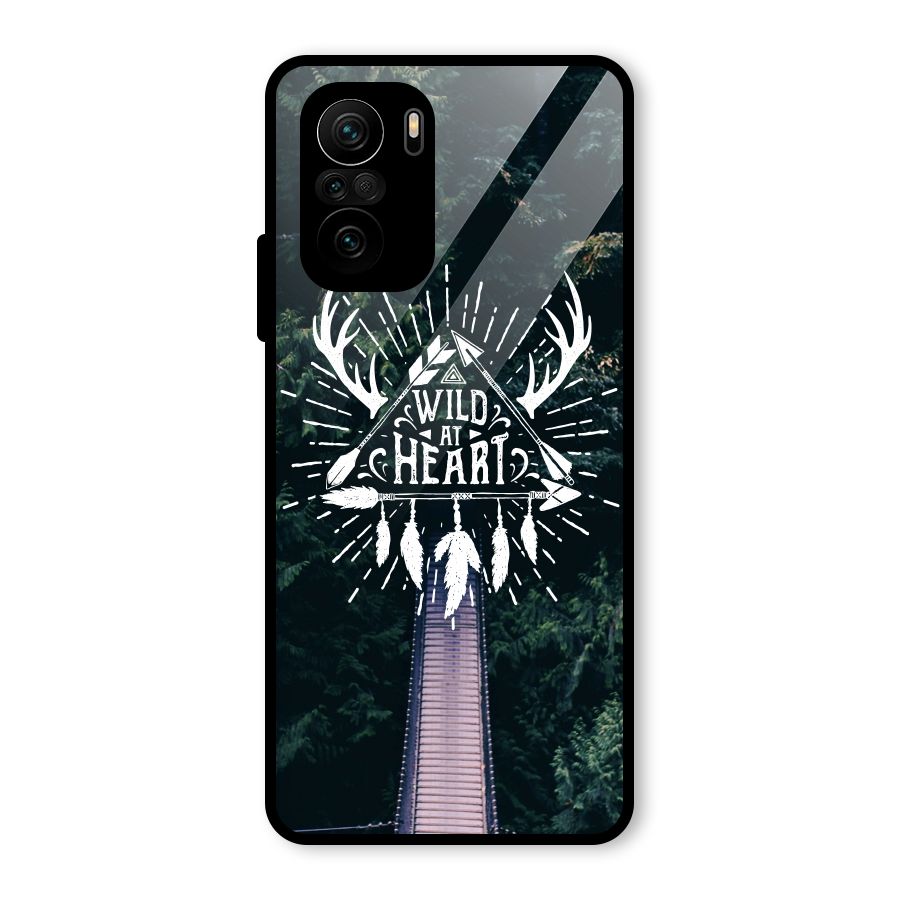 Wild Heart Glass Back Case for Mi 11X Pro