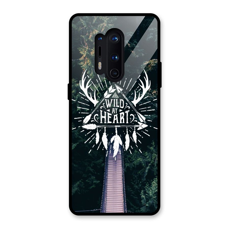 Wild Heart Glass Back Case for OnePlus 8 Pro