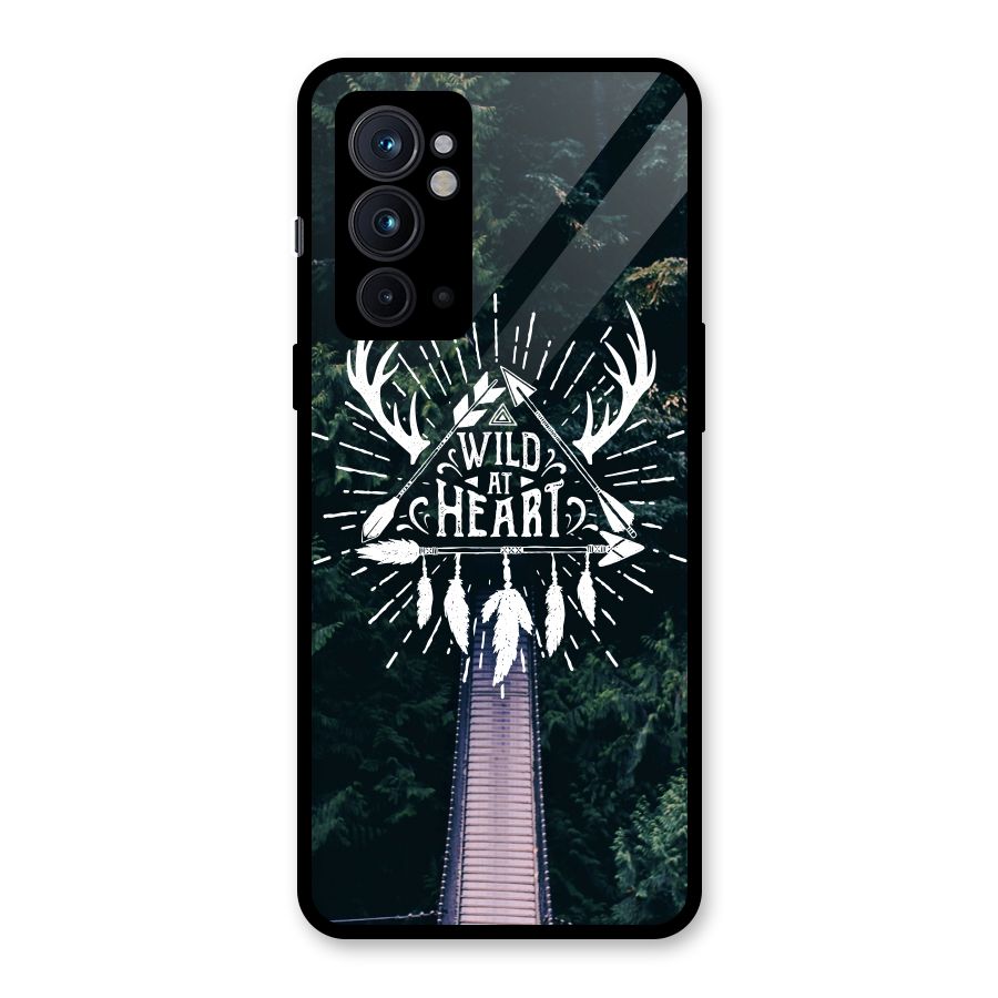 Wild Heart Glass Back Case for OnePlus 9RT 5G