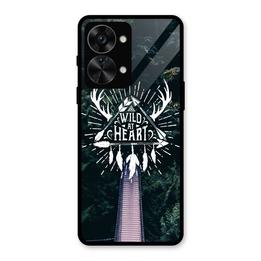 Wild Heart Glass Back Case for OnePlus Nord 2T