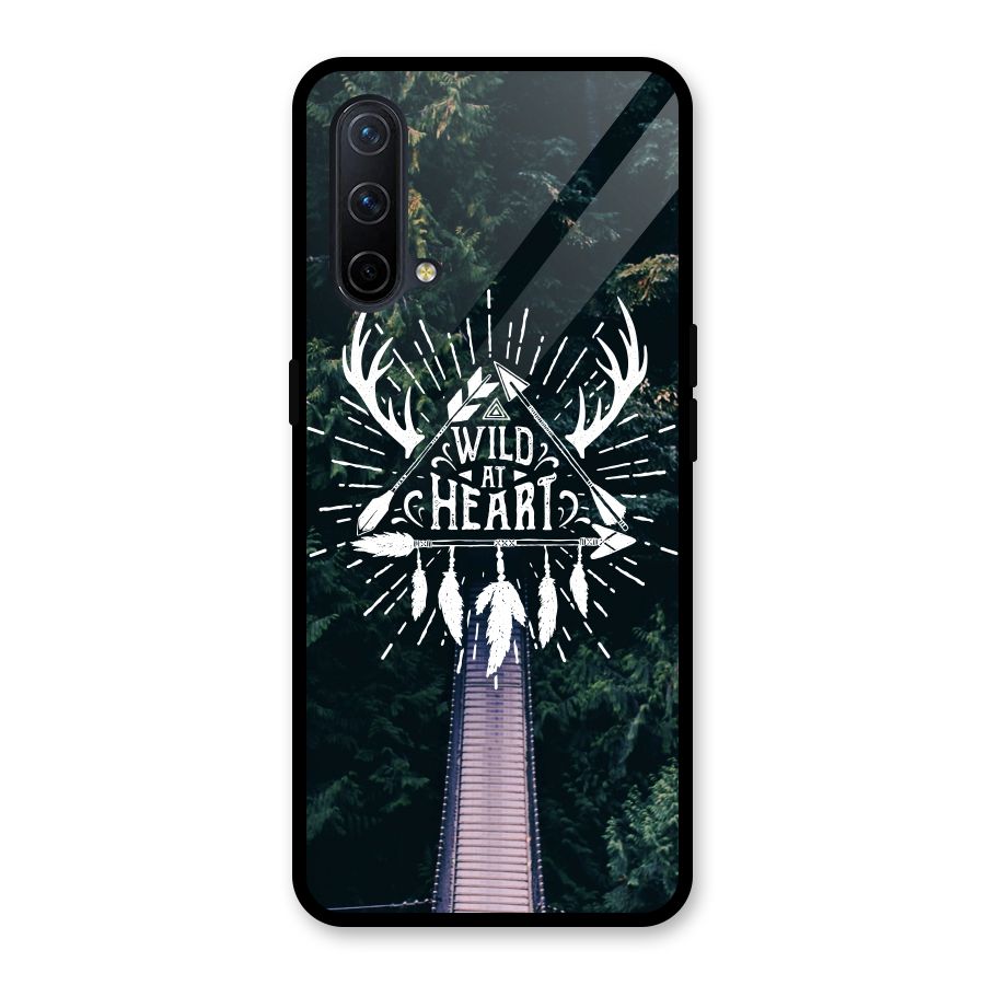 Wild Heart Glass Back Case for OnePlus Nord CE 5G