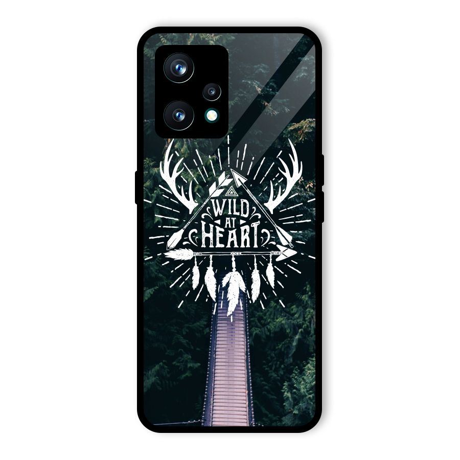 Wild Heart Glass Back Case for Realme 9 Pro Plus 5G