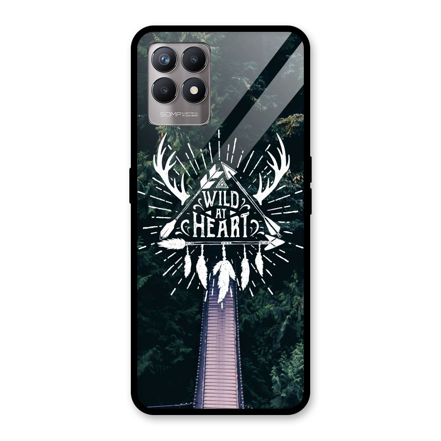 Wild Heart Glass Back Case for Realme Narzo 50
