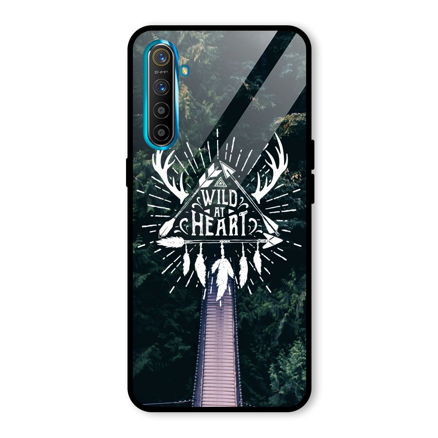 Wild Heart Glass Back Case for Realme X2