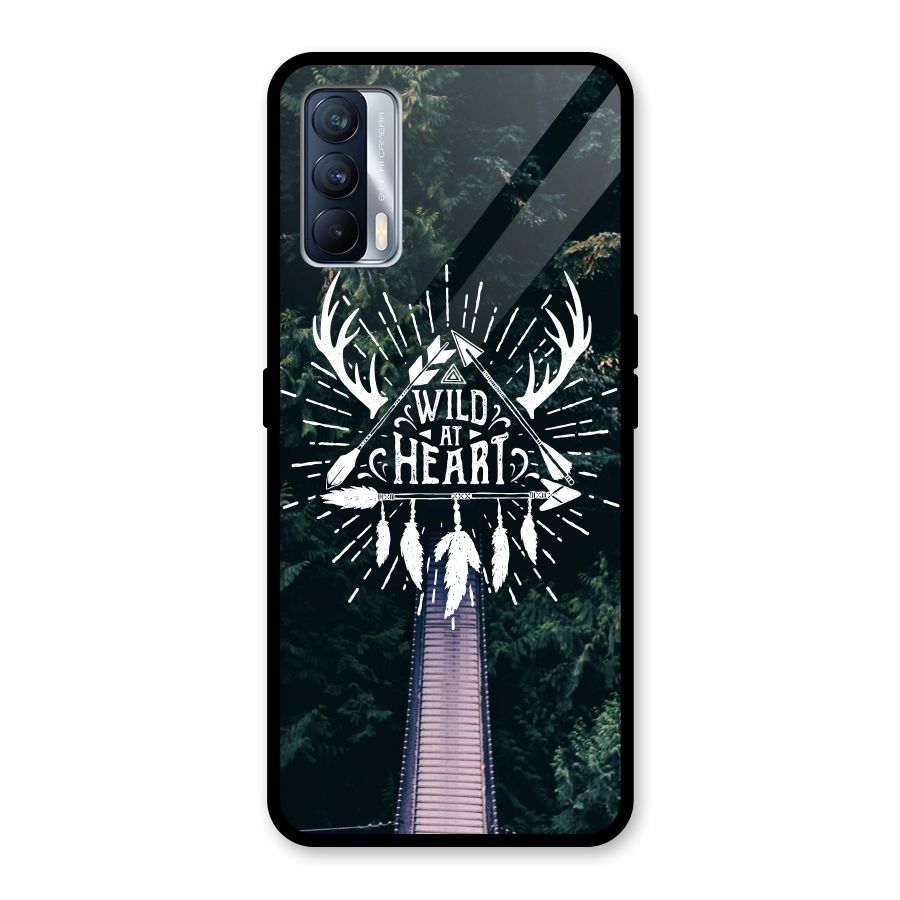 Wild Heart Glass Back Case for Realme X7
