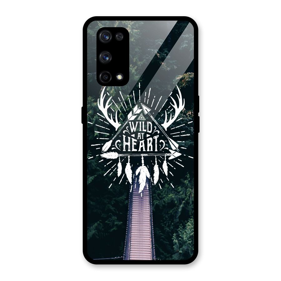 Wild Heart Glass Back Case for Realme X7 Pro