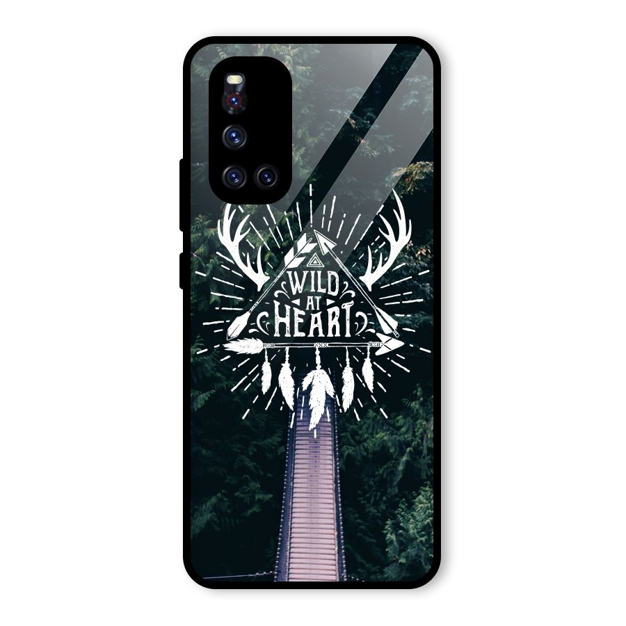 Wild Heart Glass Back Case for Vivo V19