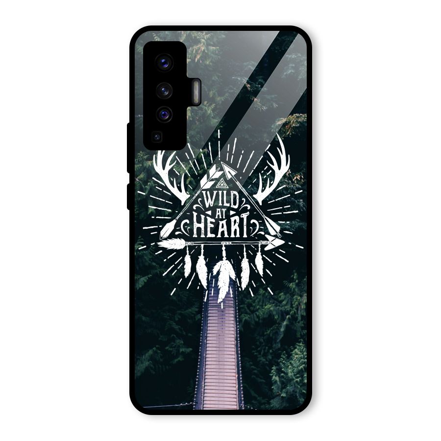 Wild Heart Glass Back Case for Vivo X50