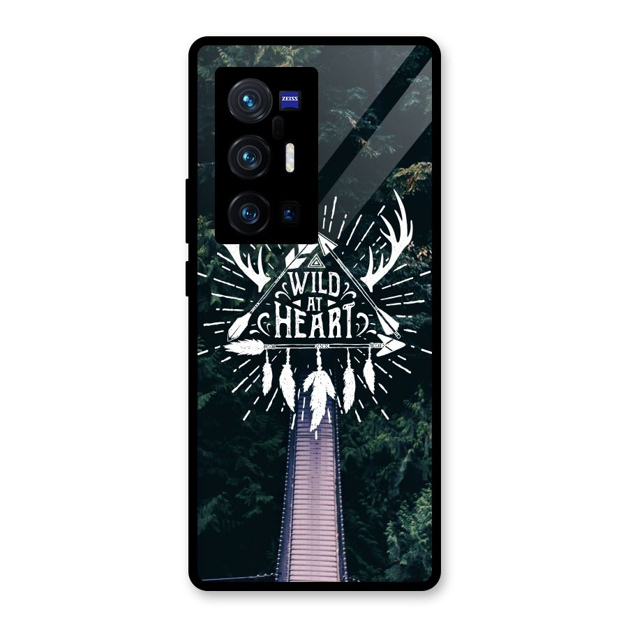 Wild Heart Glass Back Case for Vivo X70 Pro Plus