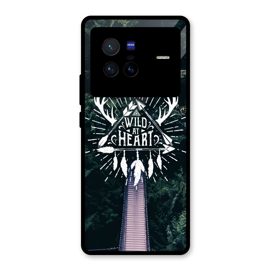 Wild Heart Glass Back Case for Vivo X80