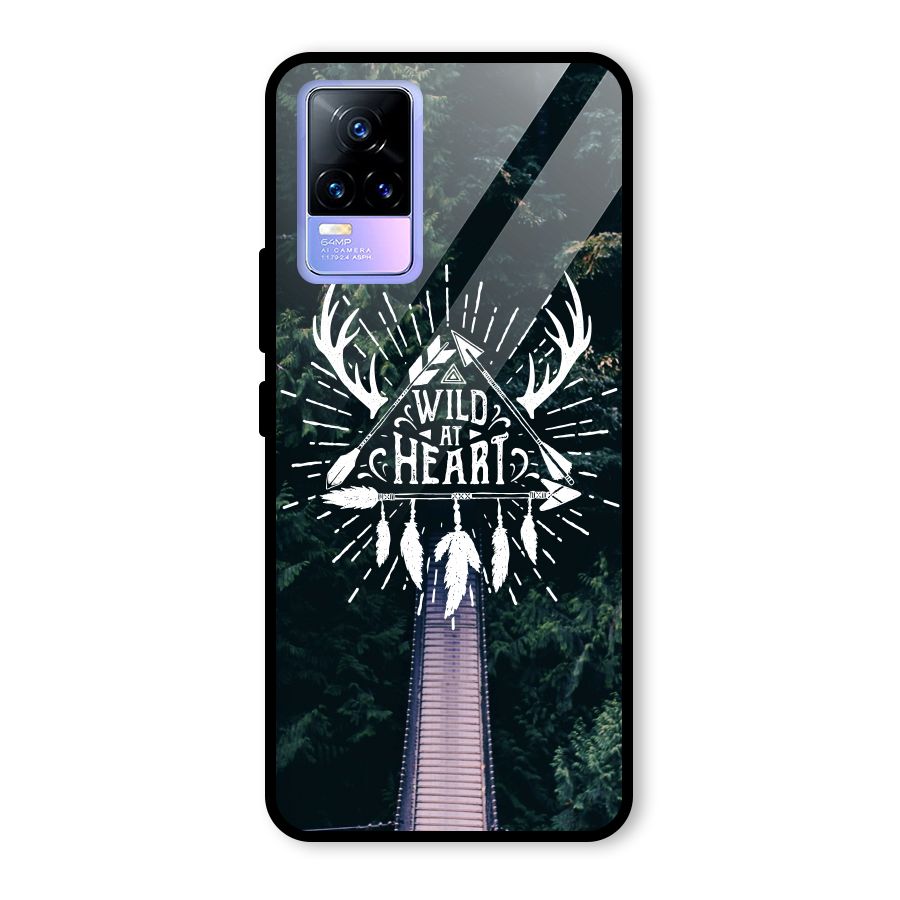 Wild Heart Glass Back Case for Vivo Y73