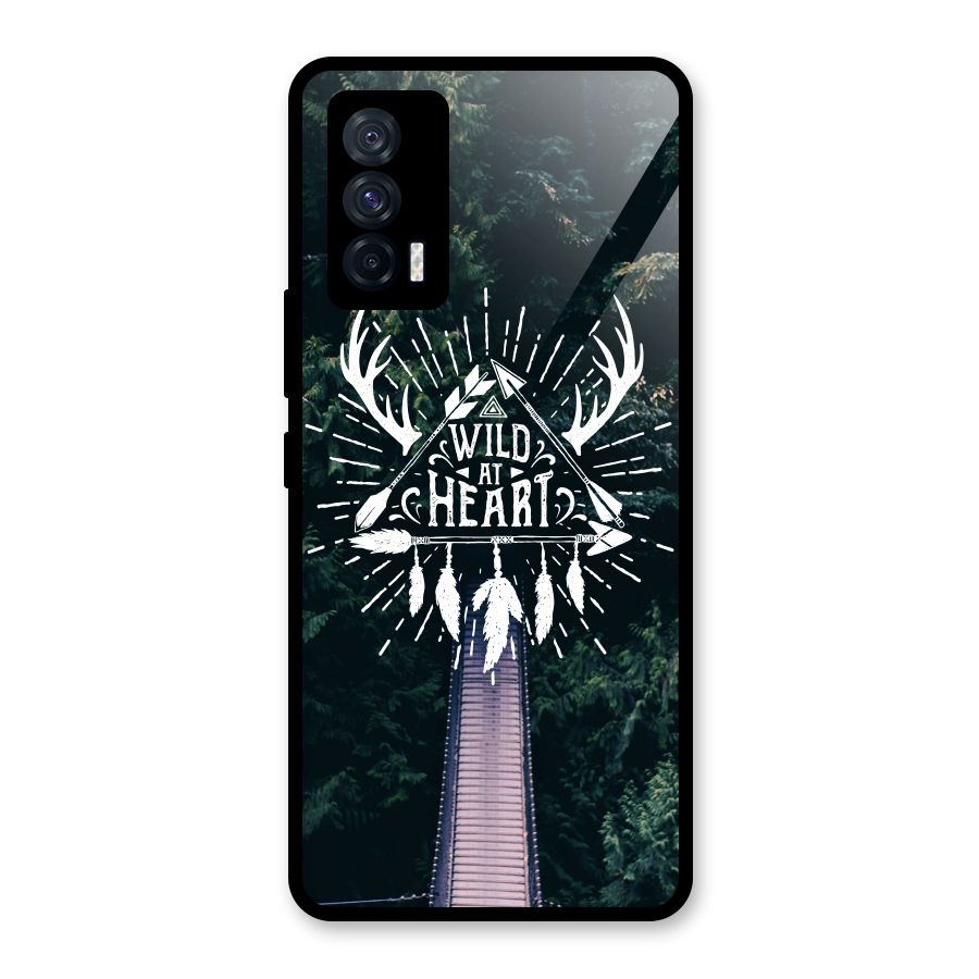 Wild Heart Glass Back Case for Vivo iQOO 7 5G