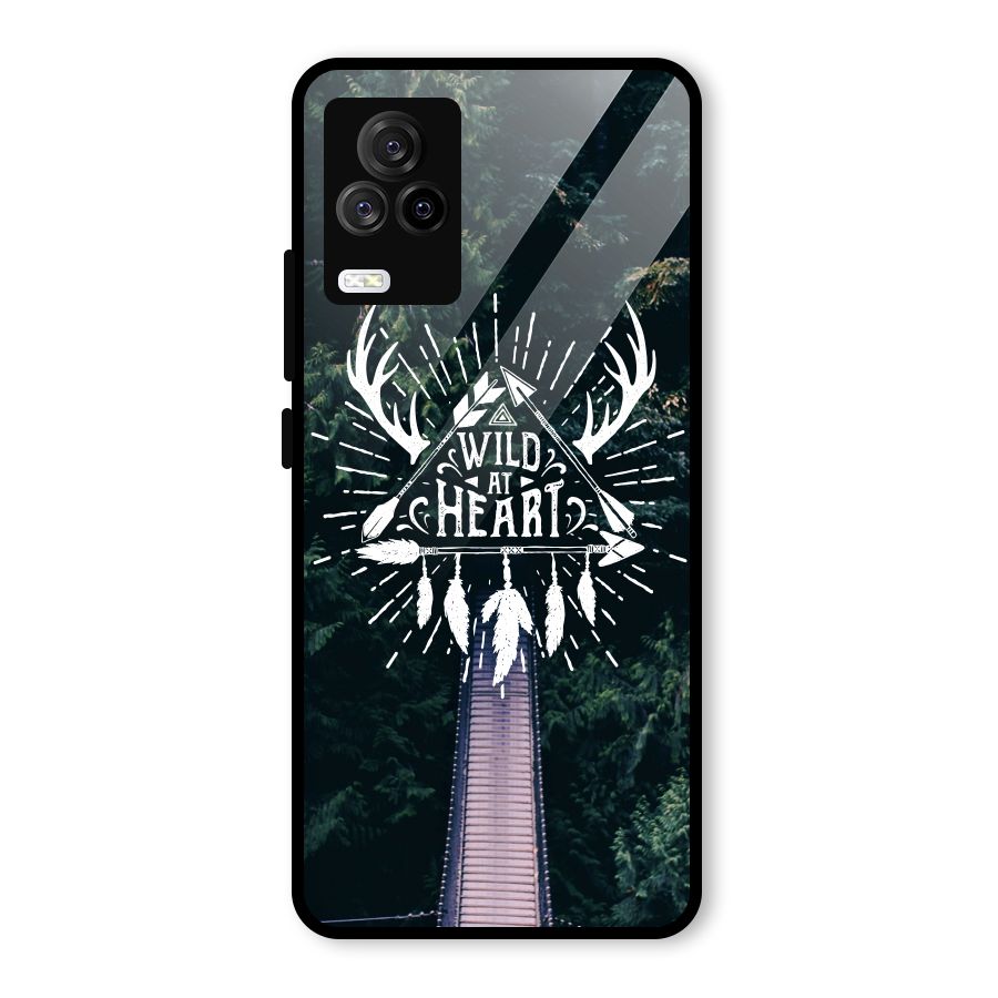 Wild Heart Glass Back Case for Vivo iQOO 7 Legend 5G