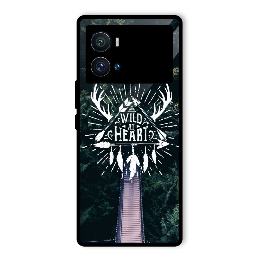 Wild Heart Glass Back Case for Vivo iQOO 9 Pro