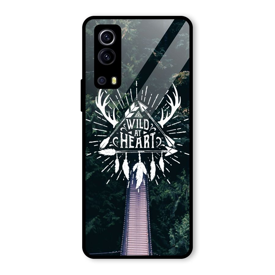Wild Heart Glass Back Case for Vivo iQOO Z3