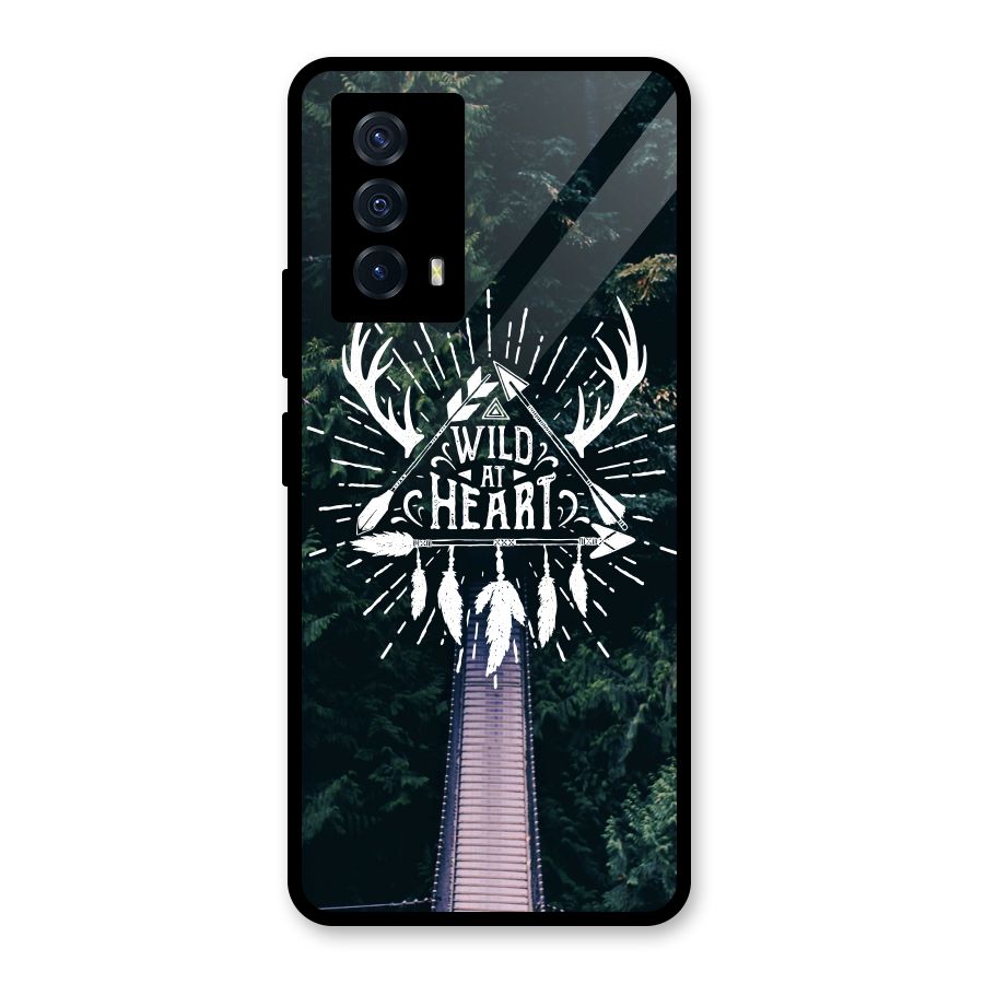 Wild Heart Glass Back Case for Vivo iQOO Z5