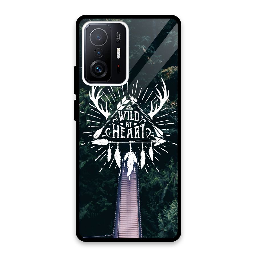 Wild Heart Glass Back Case for Xiaomi 11T Pro