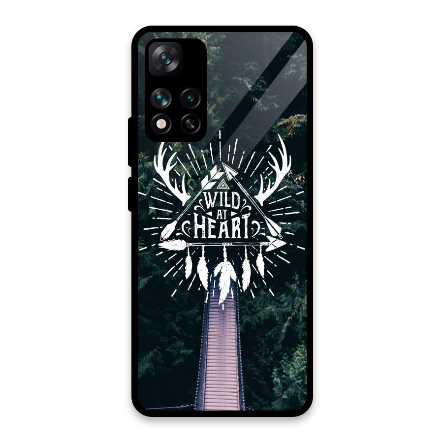 Wild Heart Glass Back Case for Xiaomi 11i HyperCharge 5G