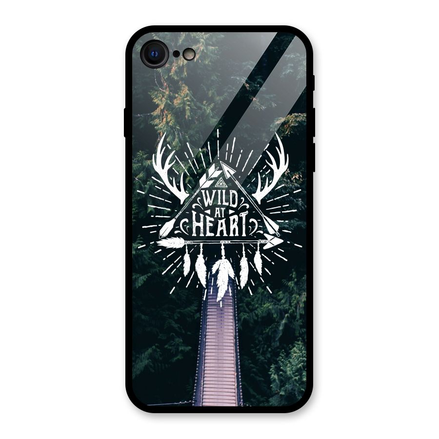 Wild Heart Glass Back Case for iPhone SE 2022