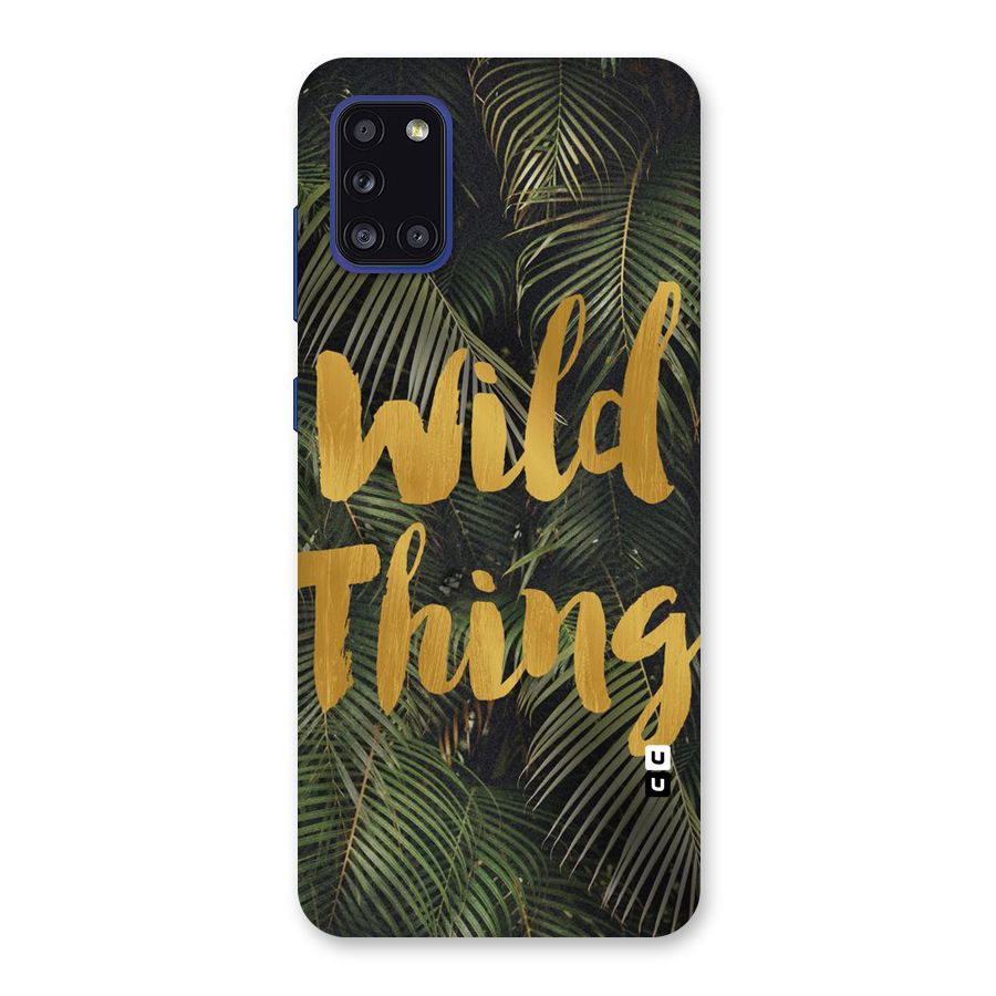 Wild Leaf Thing Back Case for Galaxy A31