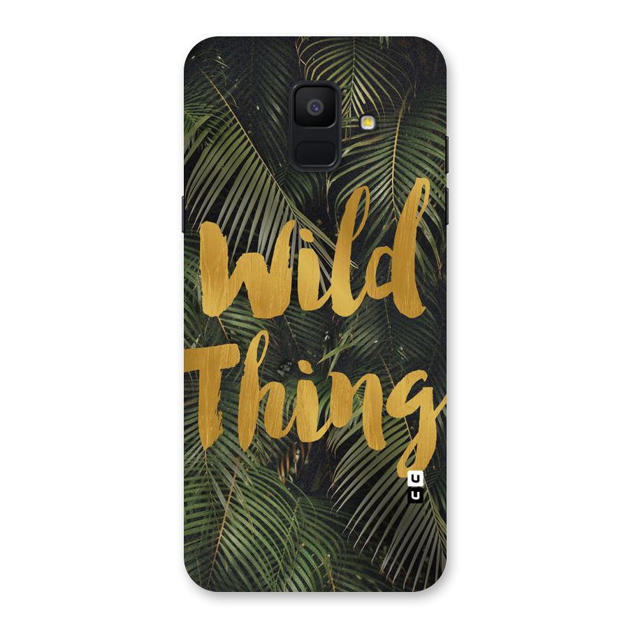 Wild Leaf Thing Back Case for Galaxy A6 (2018)