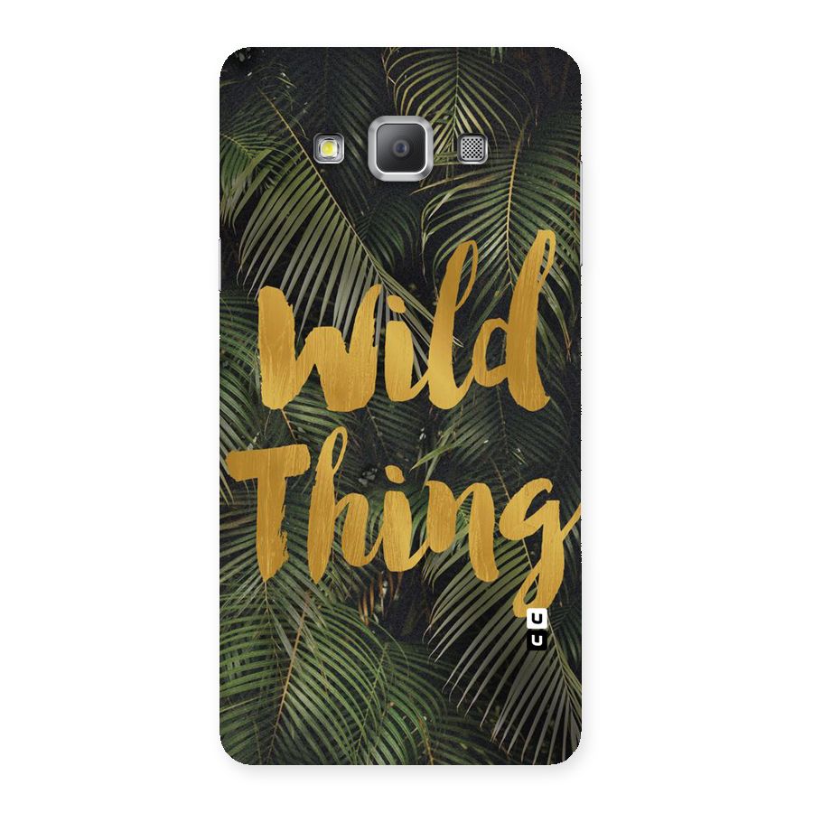 Wild Leaf Thing Back Case for Galaxy A7