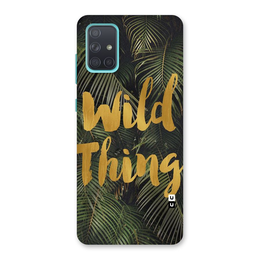 Wild Leaf Thing Back Case for Galaxy A71