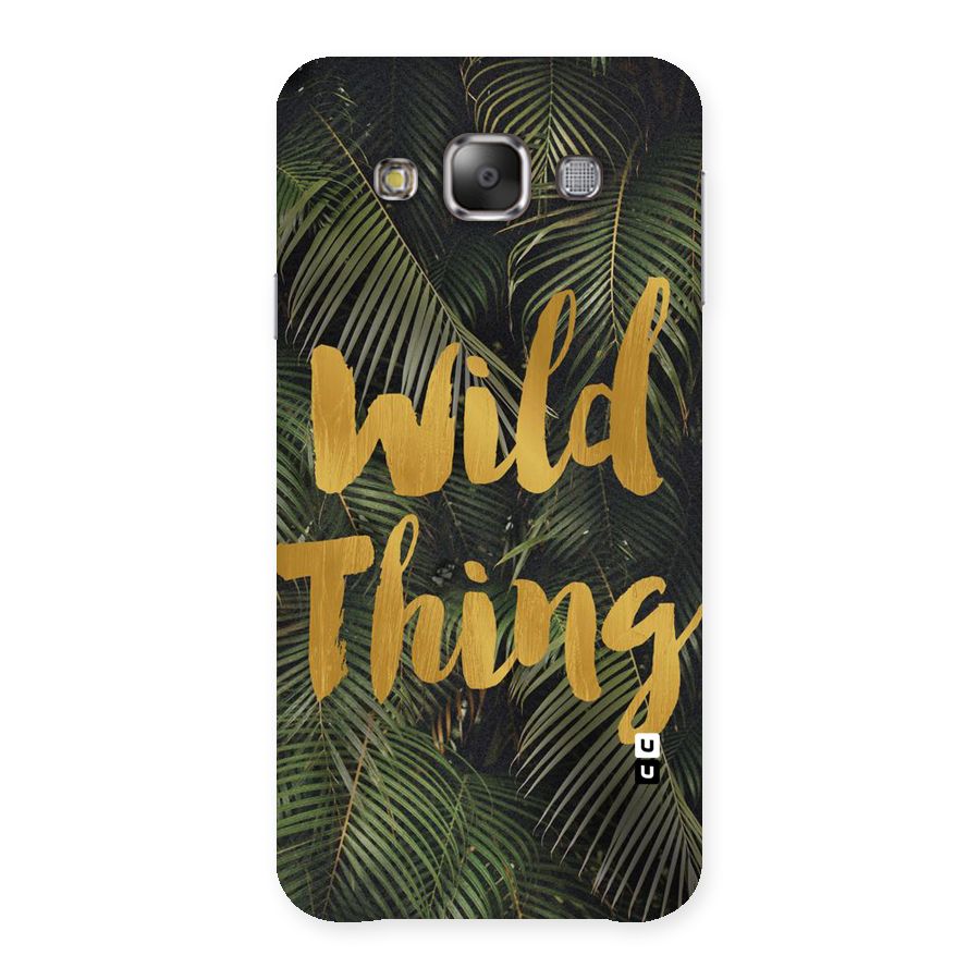 Wild Leaf Thing Back Case for Galaxy E7