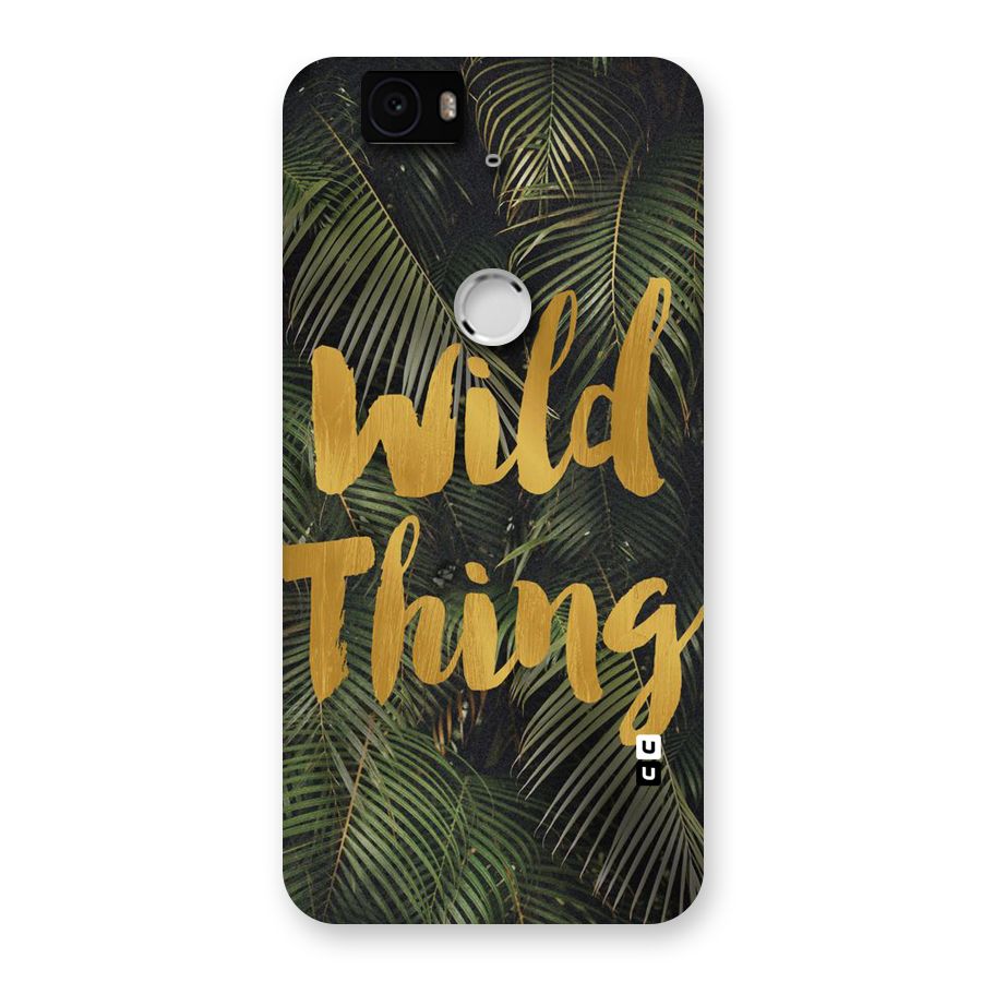 Wild Leaf Thing Back Case for Google Nexus-6P