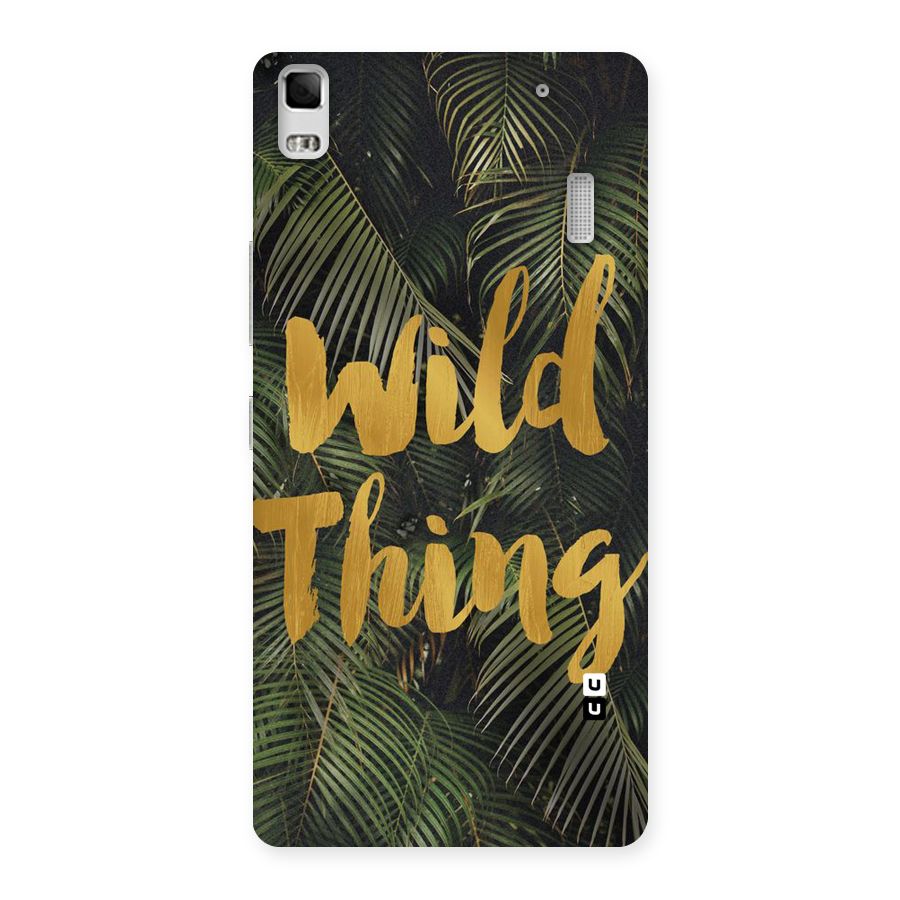 Wild Leaf Thing Back Case for Lenovo K3 Note