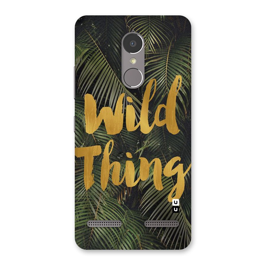 Wild Leaf Thing Back Case for Lenovo K6