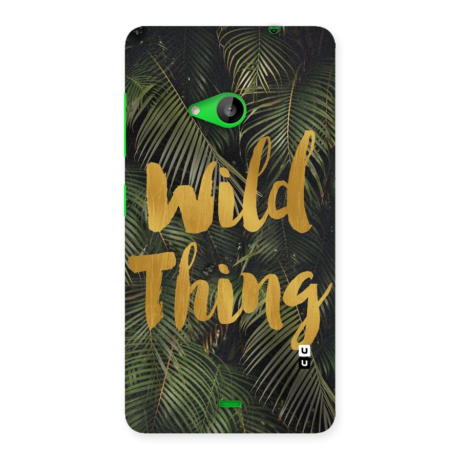 Wild Leaf Thing Back Case for Lumia 535
