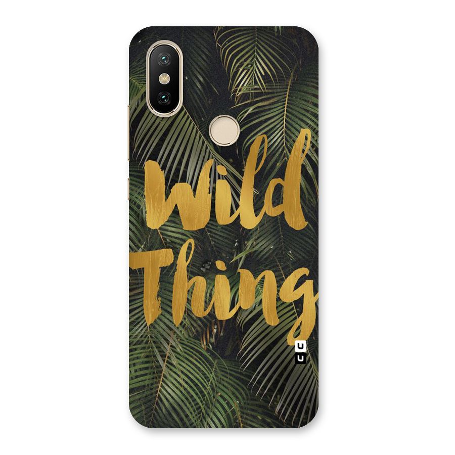 Wild Leaf Thing Back Case for Mi A2