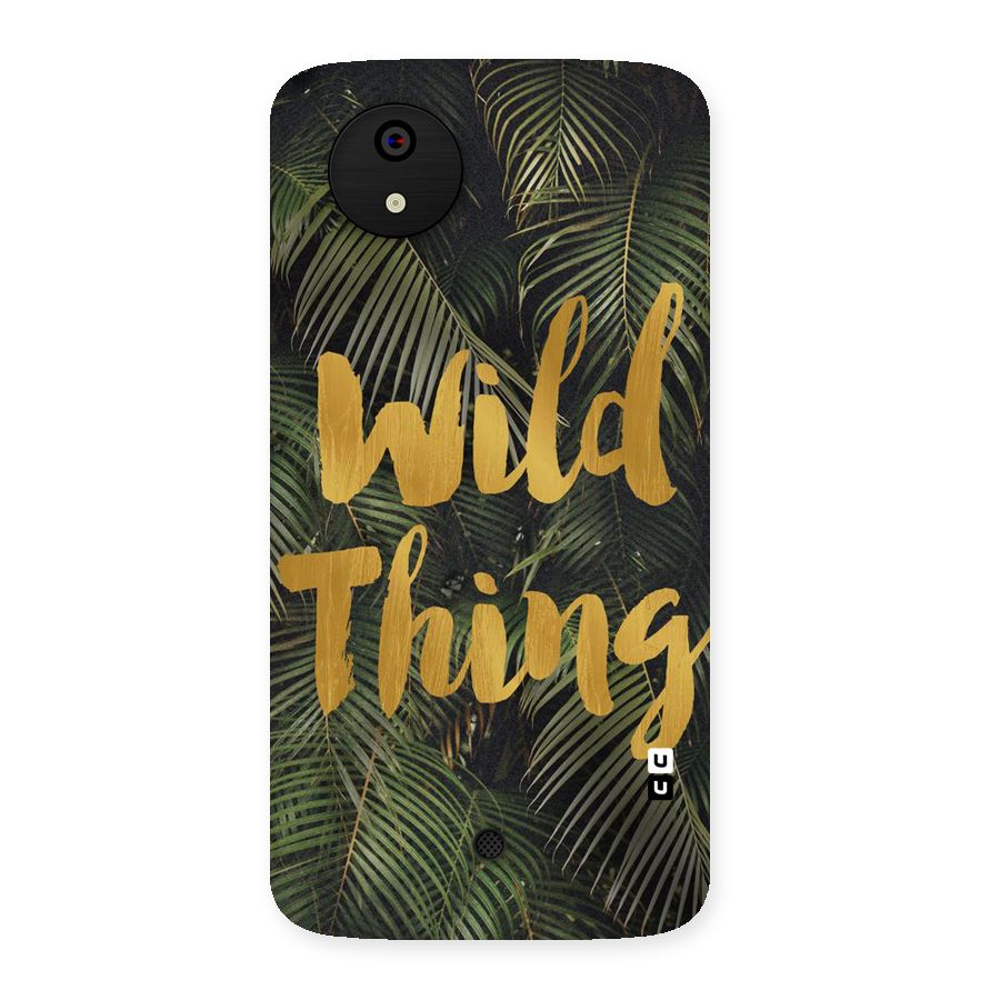 Wild Leaf Thing Back Case for Micromax Canvas A1