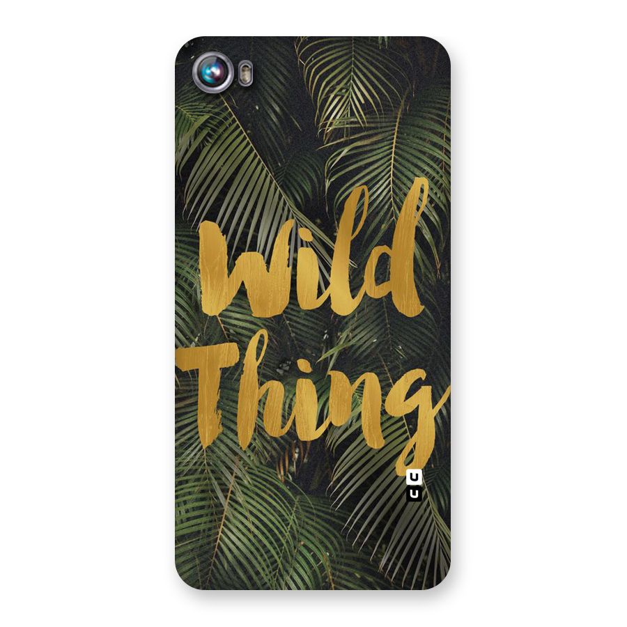 Wild Leaf Thing Back Case for Micromax Canvas Fire 4 A107