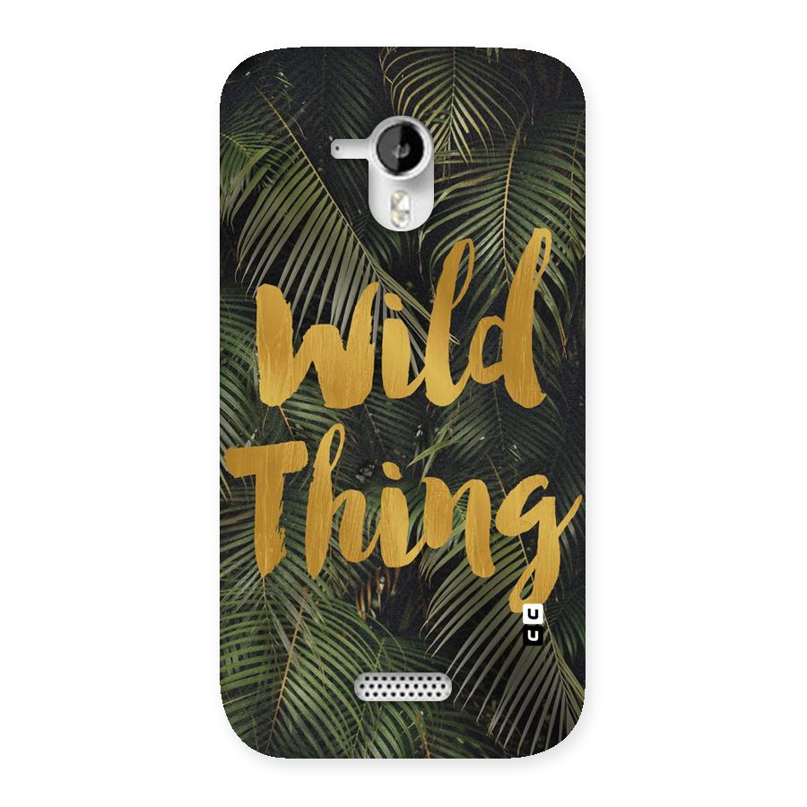 Wild Leaf Thing Back Case for Micromax Canvas HD A116